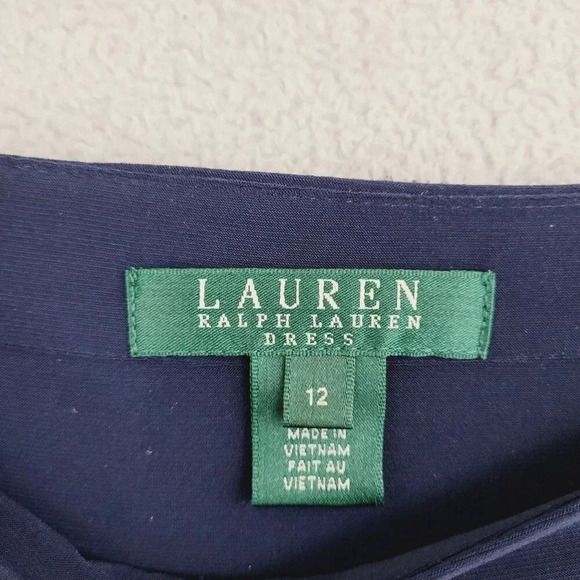 Lauren Ralph Lauren Womens Sheath Midi Dress  Abstract Print Size 12  11CT - Picture 4 of 9